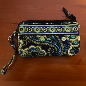 Vera Bradley Rhythm & Blues Patterned Wristlet